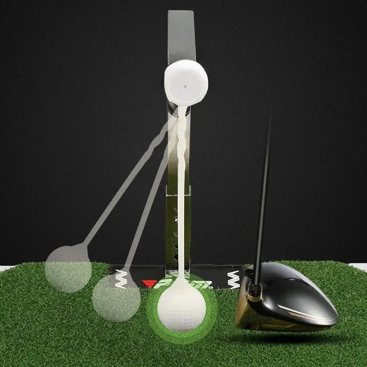 Golf club with detachable shaft and super-resistant rotating rod on a black background